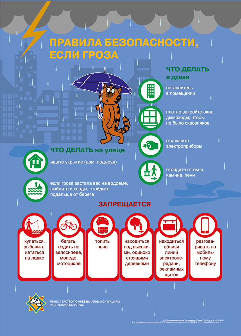 Проект школа безопасности защита дома от грозы Как вести себя во время грозы? - МЧС информирует - УЗ "29-я городская поликлиник